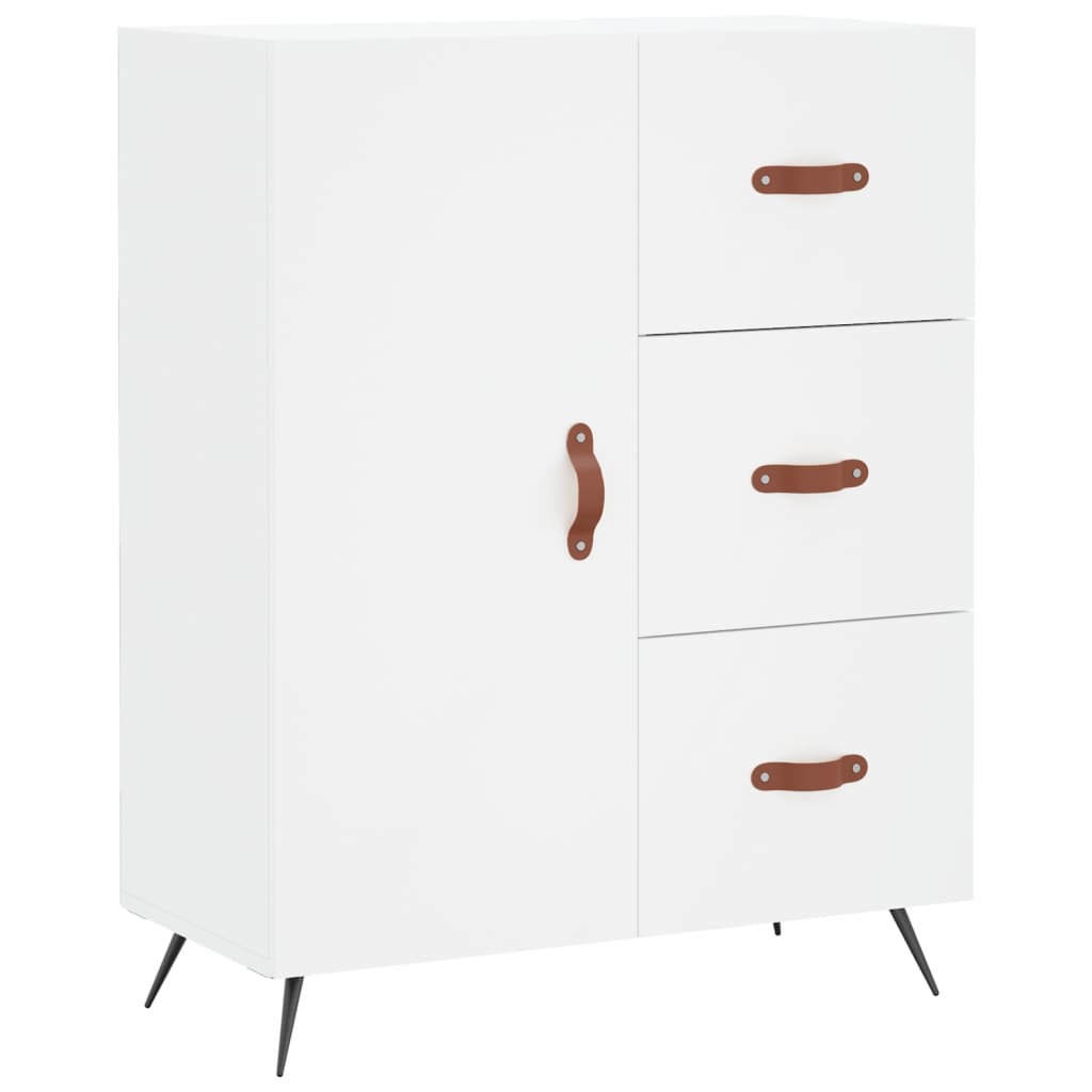 Buffet haut Blanc 69,5x34x180 cm Bois d'ingénierie - XIOS