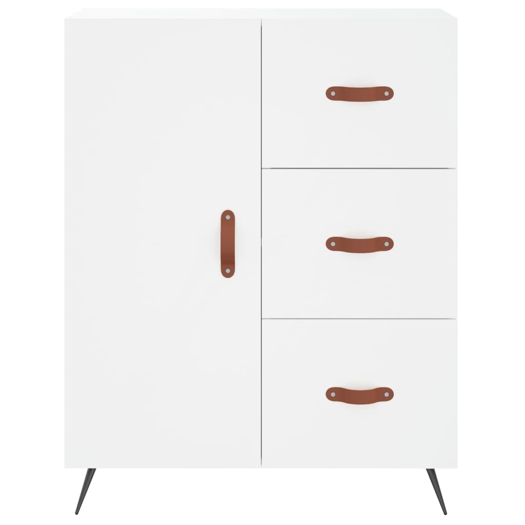 Buffet haut Blanc 69,5x34x180 cm Bois d'ingénierie - XIOS