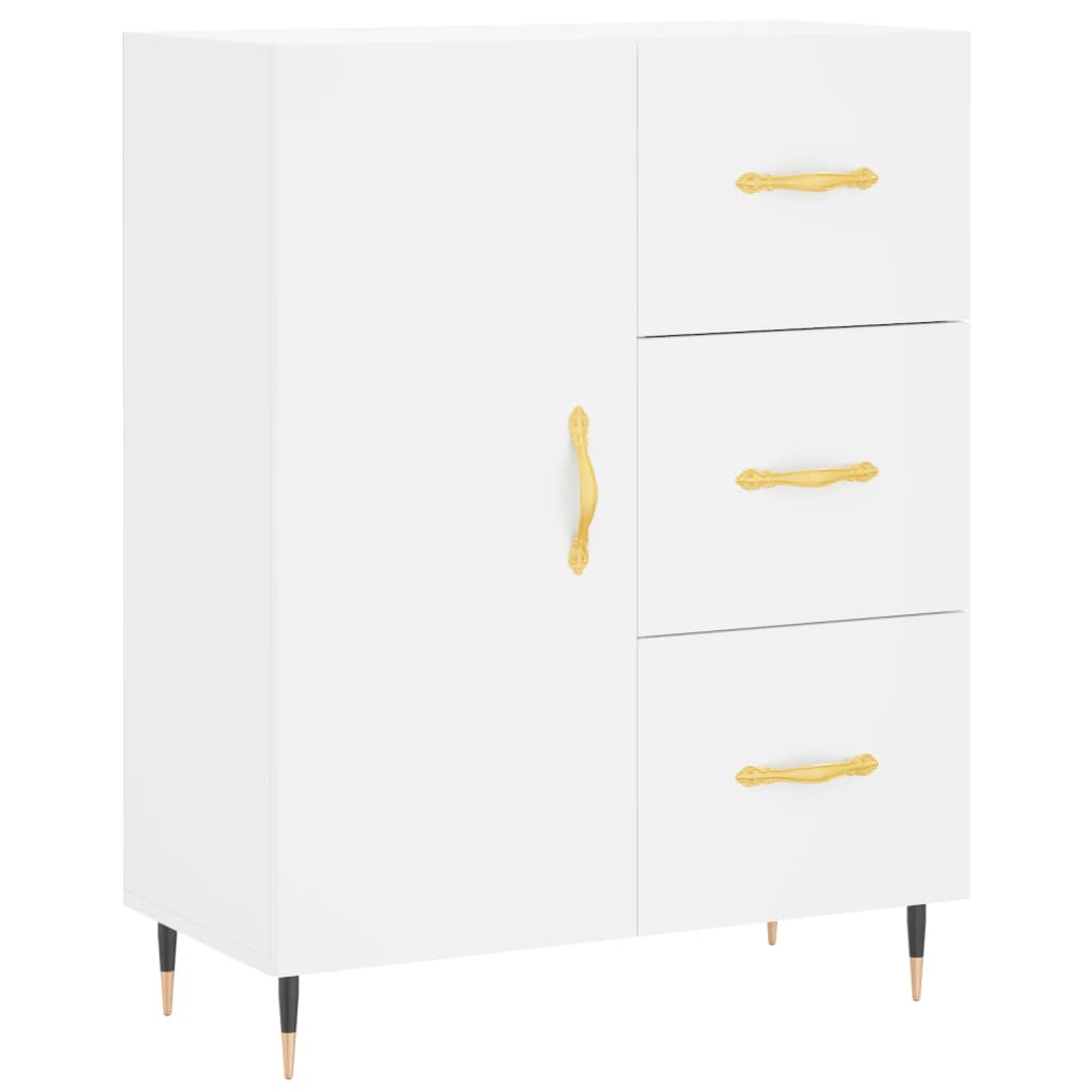 Buffet haut Blanc 69,5x34x180 cm Bois d'ingénierie - XIOS