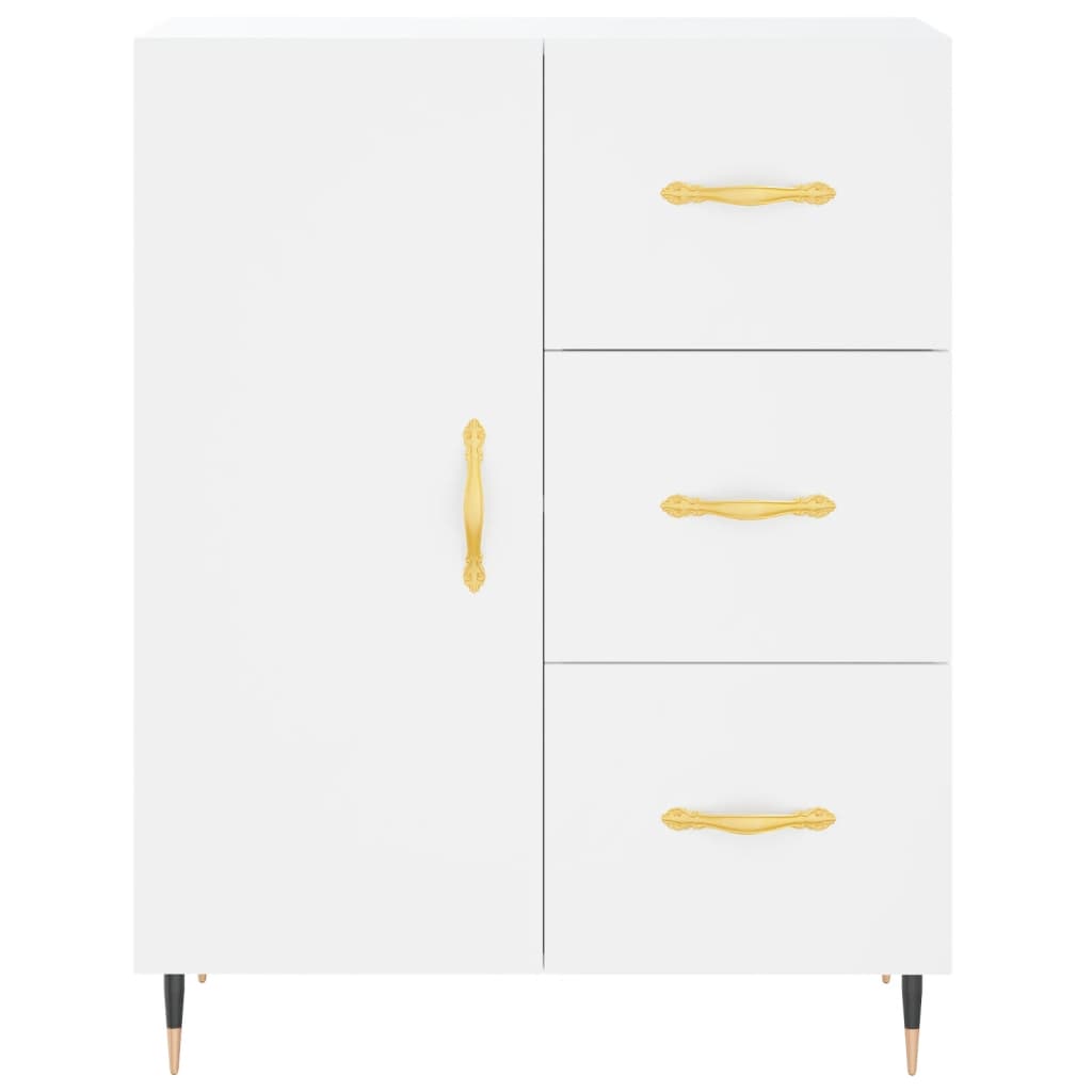 Buffet haut Blanc 69,5x34x180 cm Bois d'ingénierie - XIOS