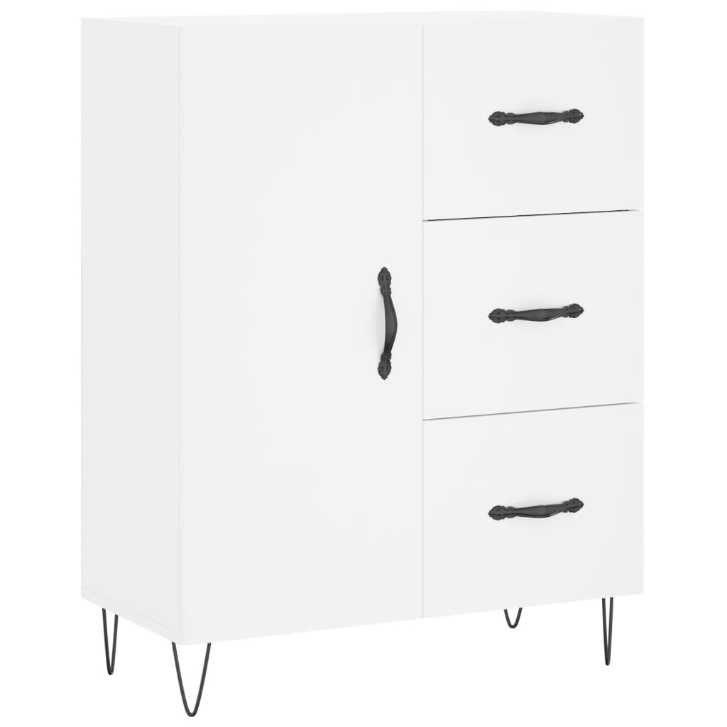 Buffet haut Blanc 69,5x34x180 cm Bois d'ingénierie - XIOS