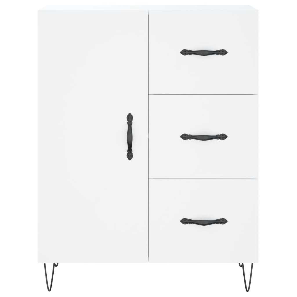 Buffet haut Blanc 69,5x34x180 cm Bois d'ingénierie - XIOS