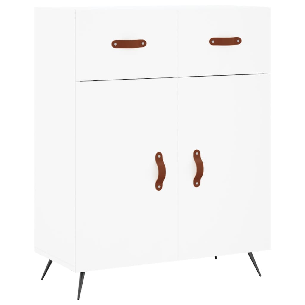 Buffet haut Blanc 69,5x34x180 cm Bois d'ingénierie - XIOS