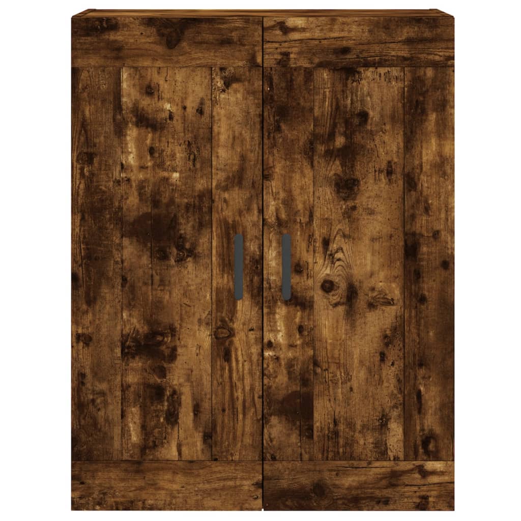 Buffet haut Chêne fumé 69,5x34x180 cm Bois d'ingénierie - XIOS