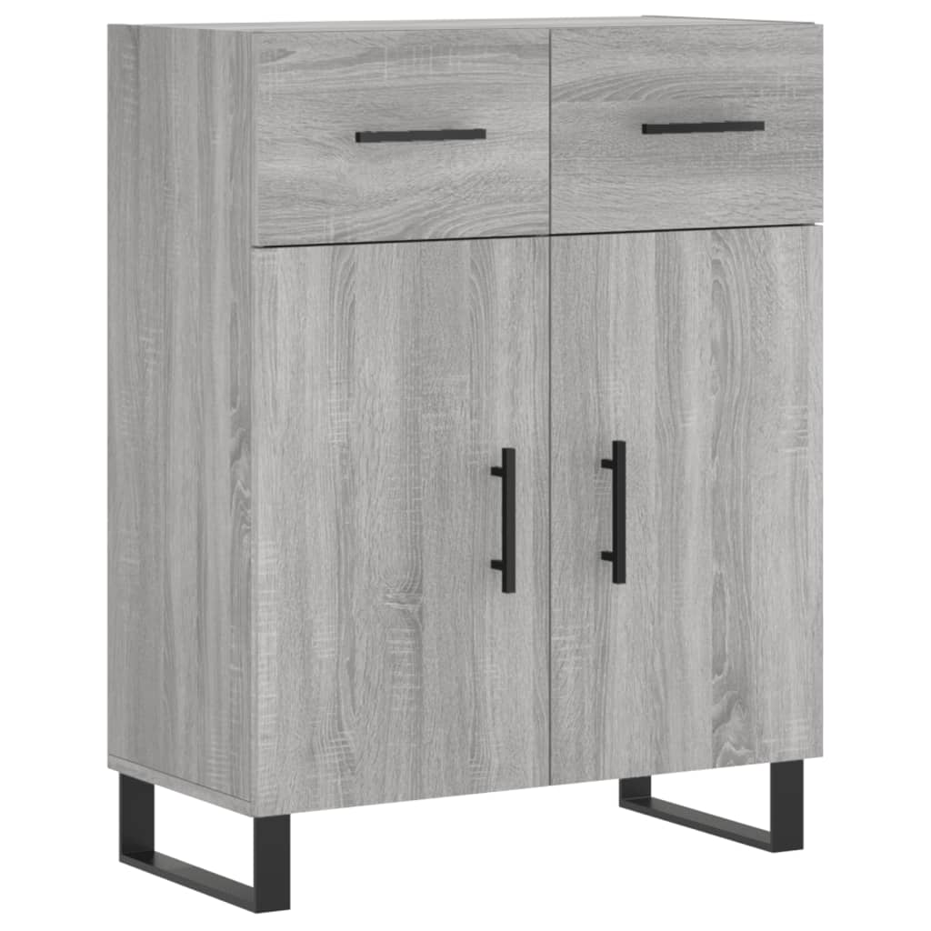 Buffet haut Sonoma gris 69,5x34x180 cm Bois d'ingénierie - XIOS
