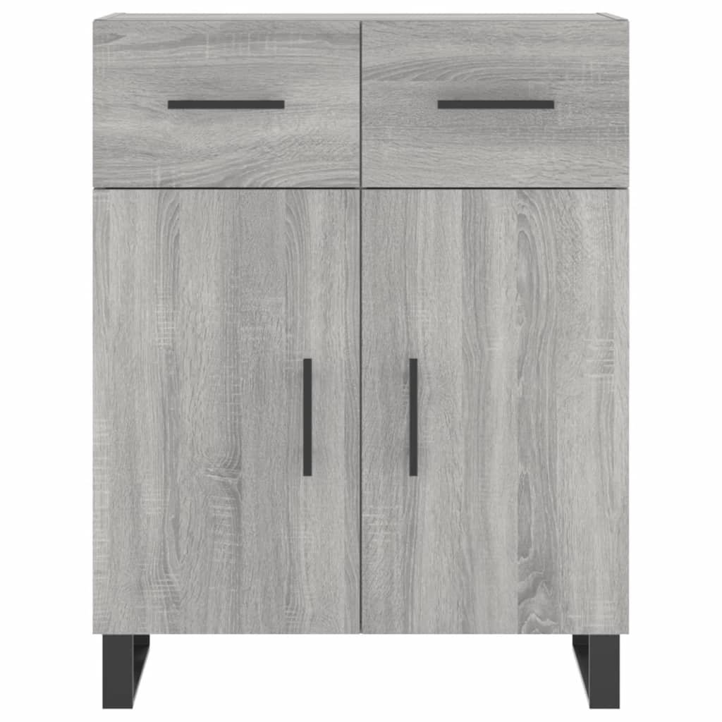 Buffet haut Sonoma gris 69,5x34x180 cm Bois d'ingénierie - XIOS