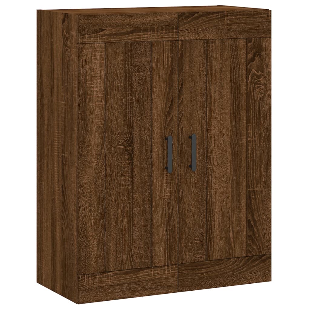 Buffet haut Chêne marron 69,5x34x180 cm Bois d'ingénierie - XIOS