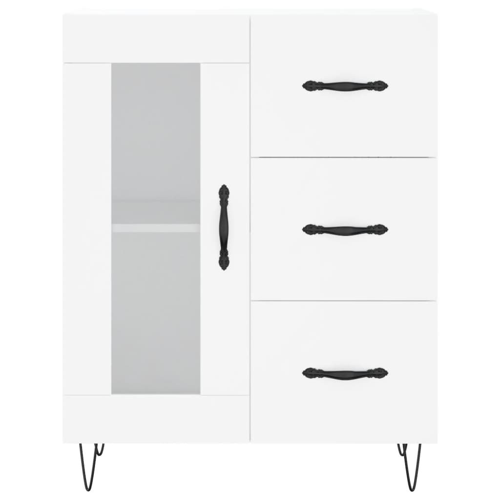 Buffet haut Blanc 69,5x34x180 cm Bois d'ingénierie - XIOS