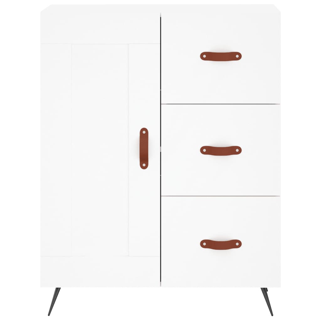 Buffet haut Blanc 69,5x34x180 cm Bois d'ingénierie - XIOS