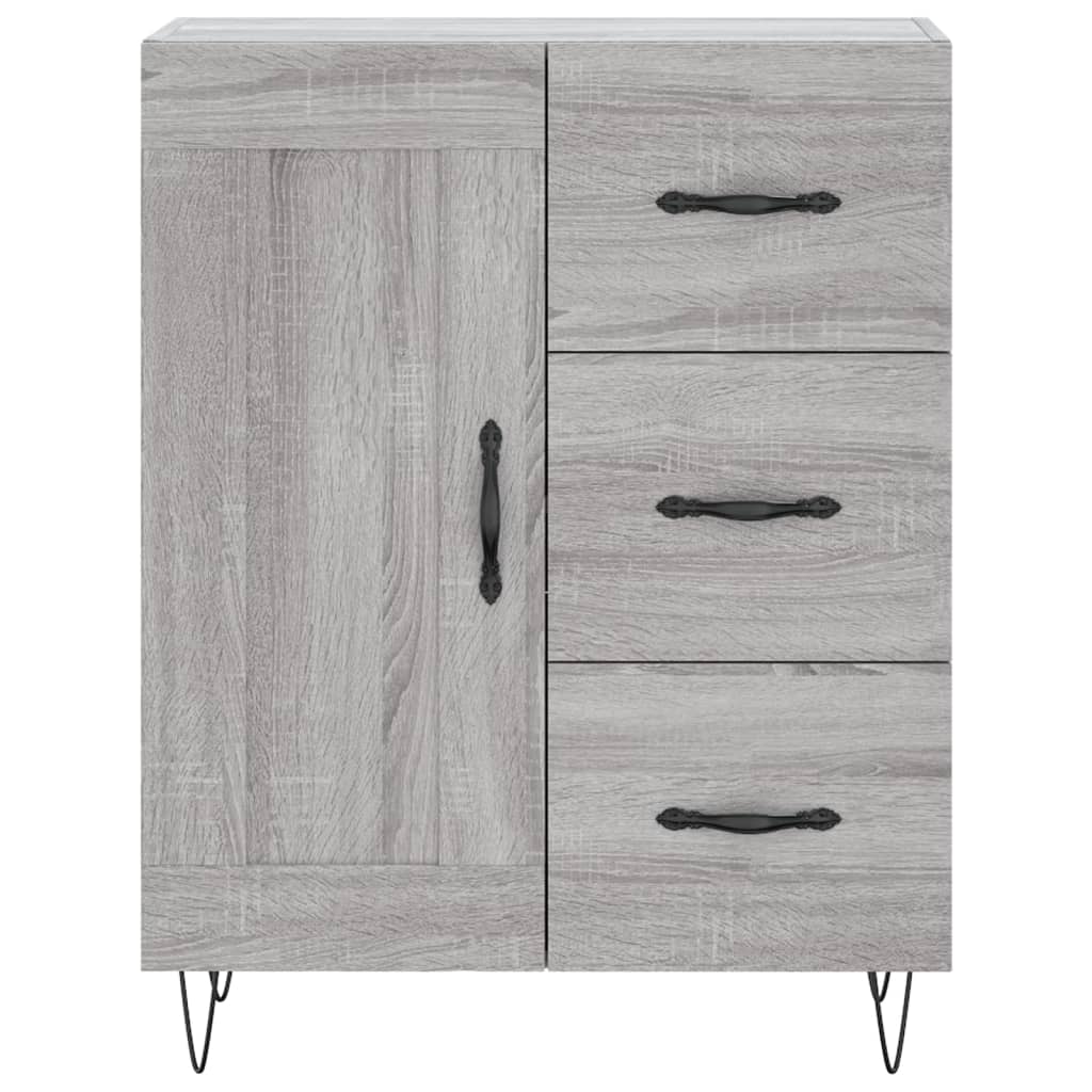 Buffet haut Sonoma gris 69,5x34x180 cm Bois d'ingénierie - XIOS