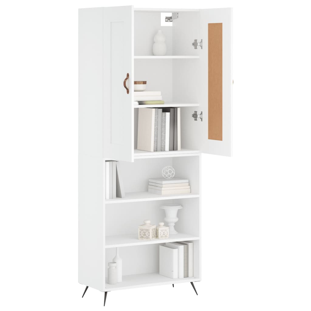 Buffet haut Blanc 69,5x34x180 cm Bois d'ingénierie - XIOS