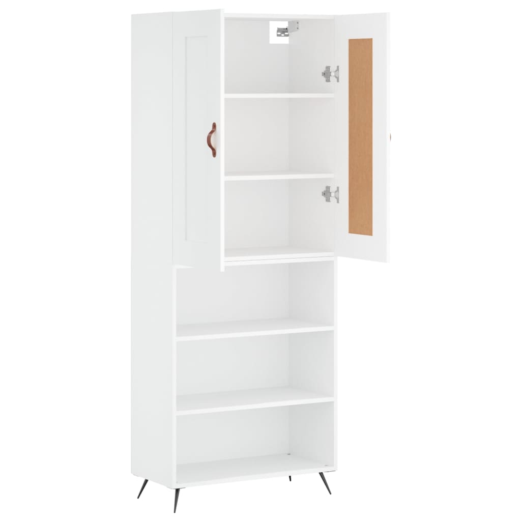 Buffet haut Blanc 69,5x34x180 cm Bois d'ingénierie - XIOS