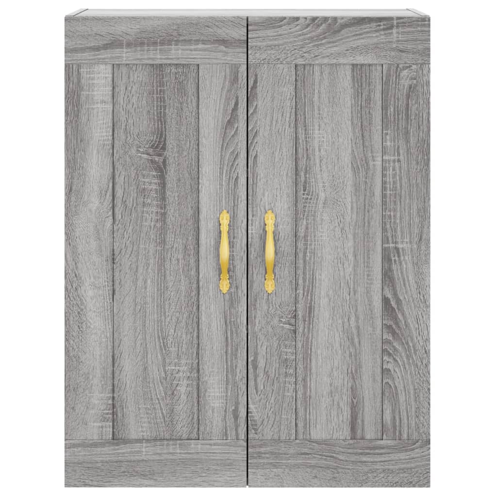 Buffet haut Sonoma gris 69,5x34x180 cm Bois d'ingénierie - XIOS