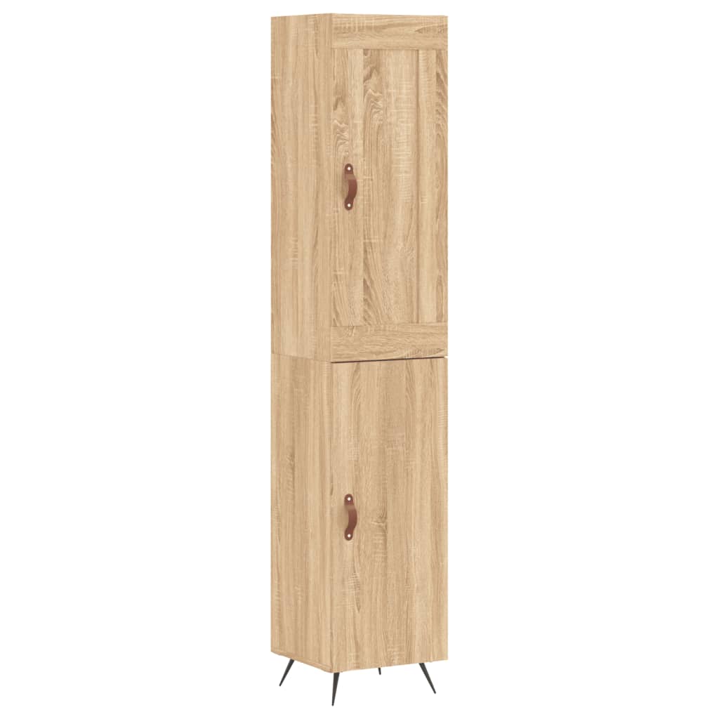 Buffet haut Chêne sonoma 34,5x34x180 cm Bois d'ingénierie - XIOS
