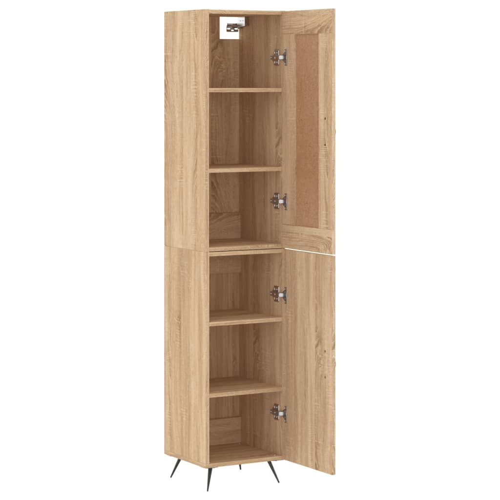 Buffet haut Chêne sonoma 34,5x34x180 cm Bois d'ingénierie - XIOS