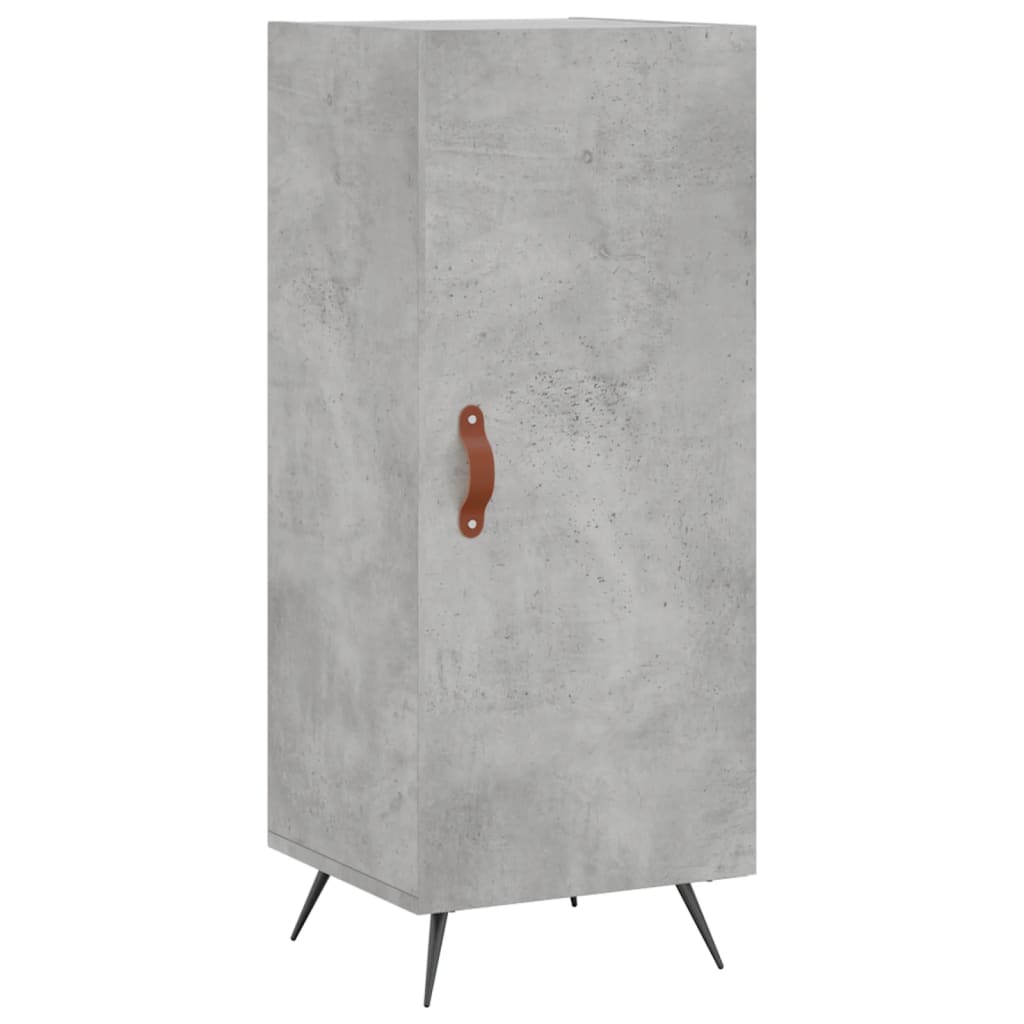 Buffet haut Gris béton 34,5x34x180 cm Bois d'ingénierie - XIOS