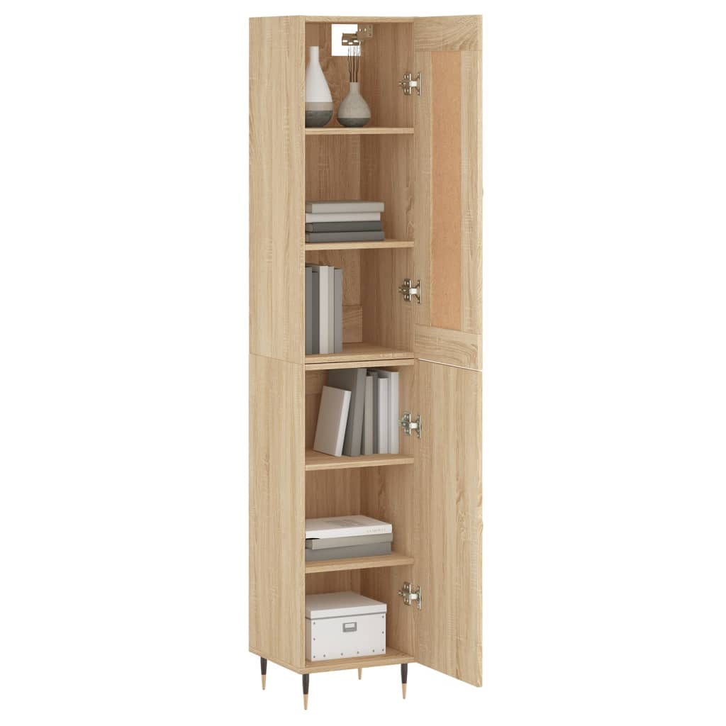 Buffet haut Chêne sonoma 34,5x34x180 cm Bois d'ingénierie - XIOS
