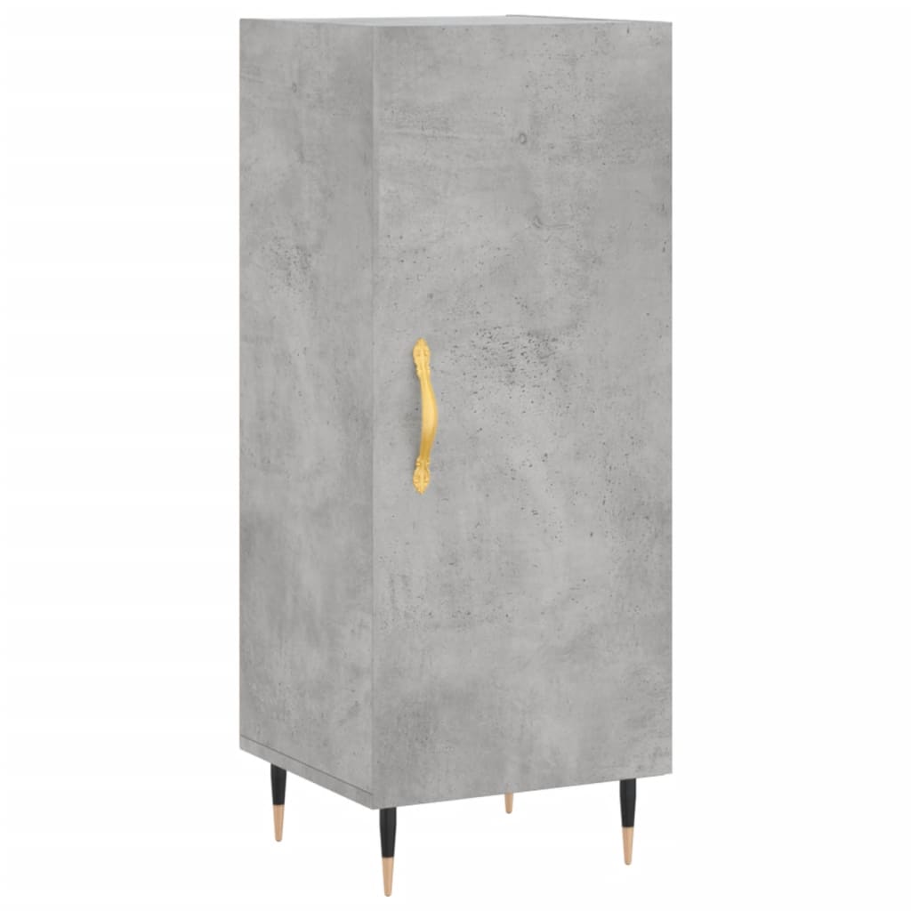 Buffet haut Gris béton 34,5x34x180 cm Bois d'ingénierie - XIOS