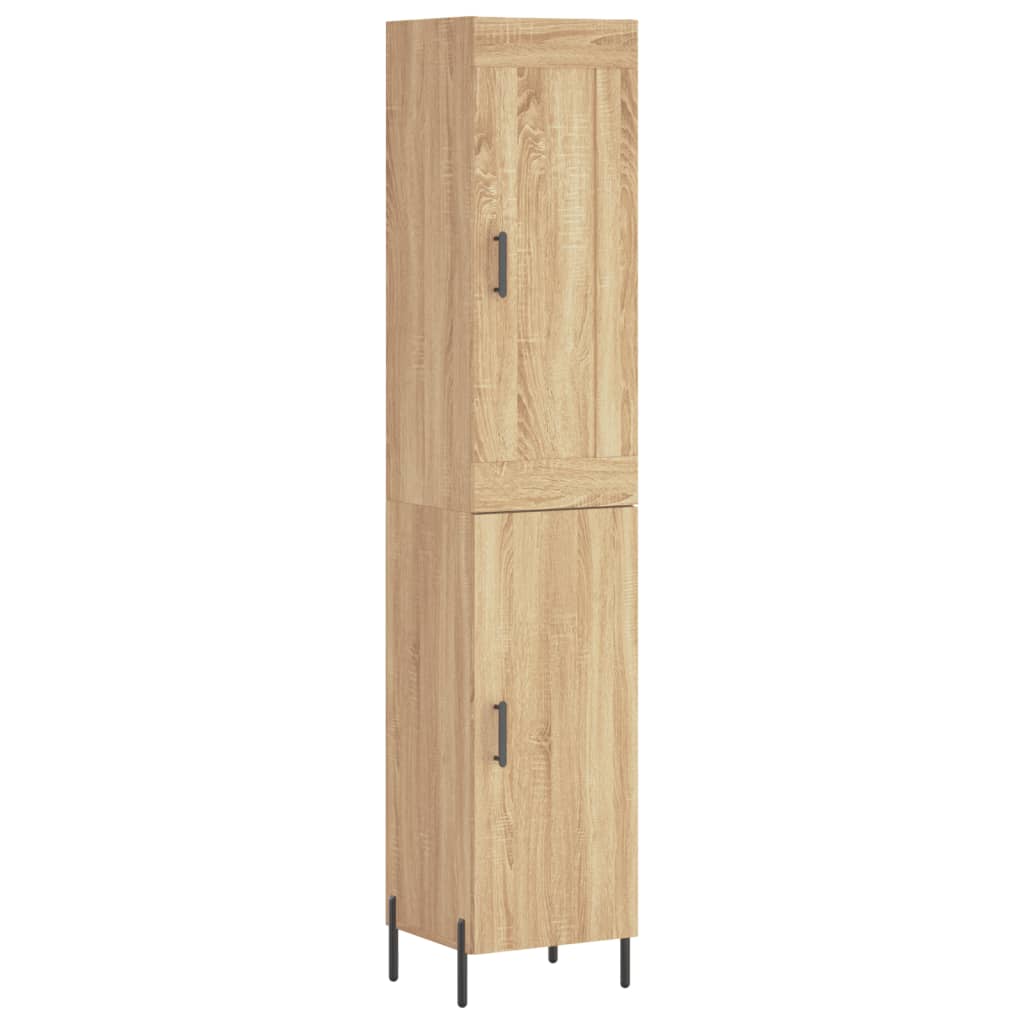 Buffet haut Chêne sonoma 34,5x34x180 cm Bois d'ingénierie - XIOS