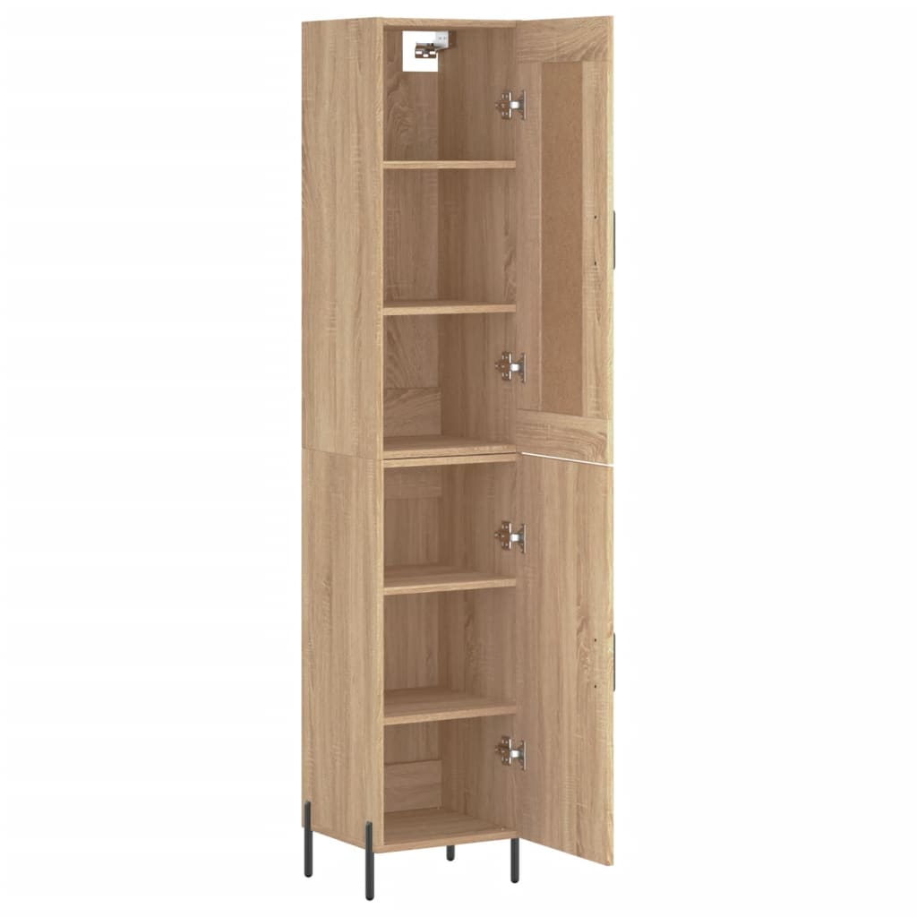 Buffet haut Chêne sonoma 34,5x34x180 cm Bois d'ingénierie - XIOS