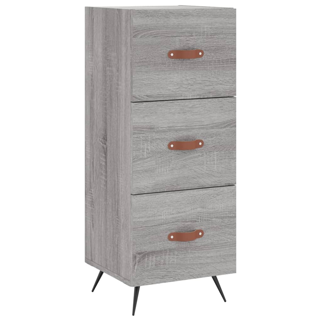 Buffet haut Sonoma gris 34,5x34x180 cm Bois d'ingénierie - XIOS