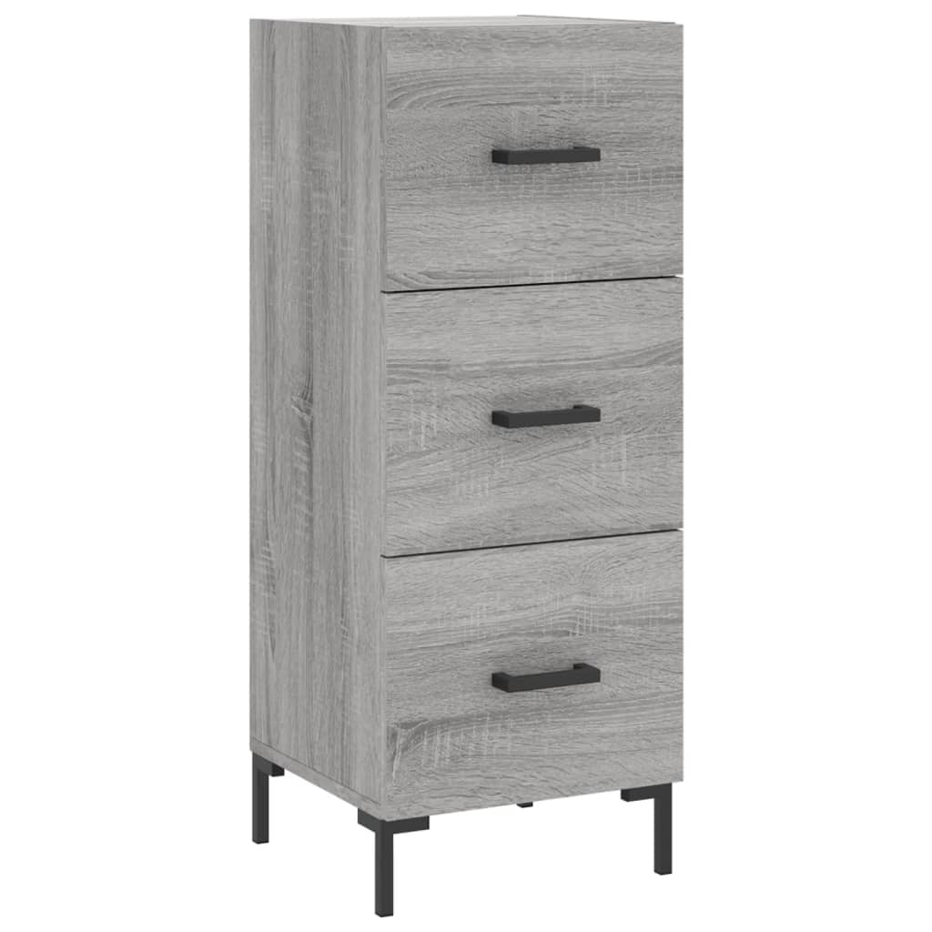 Buffet haut Sonoma gris 34,5x34x180 cm Bois d'ingénierie - XIOS