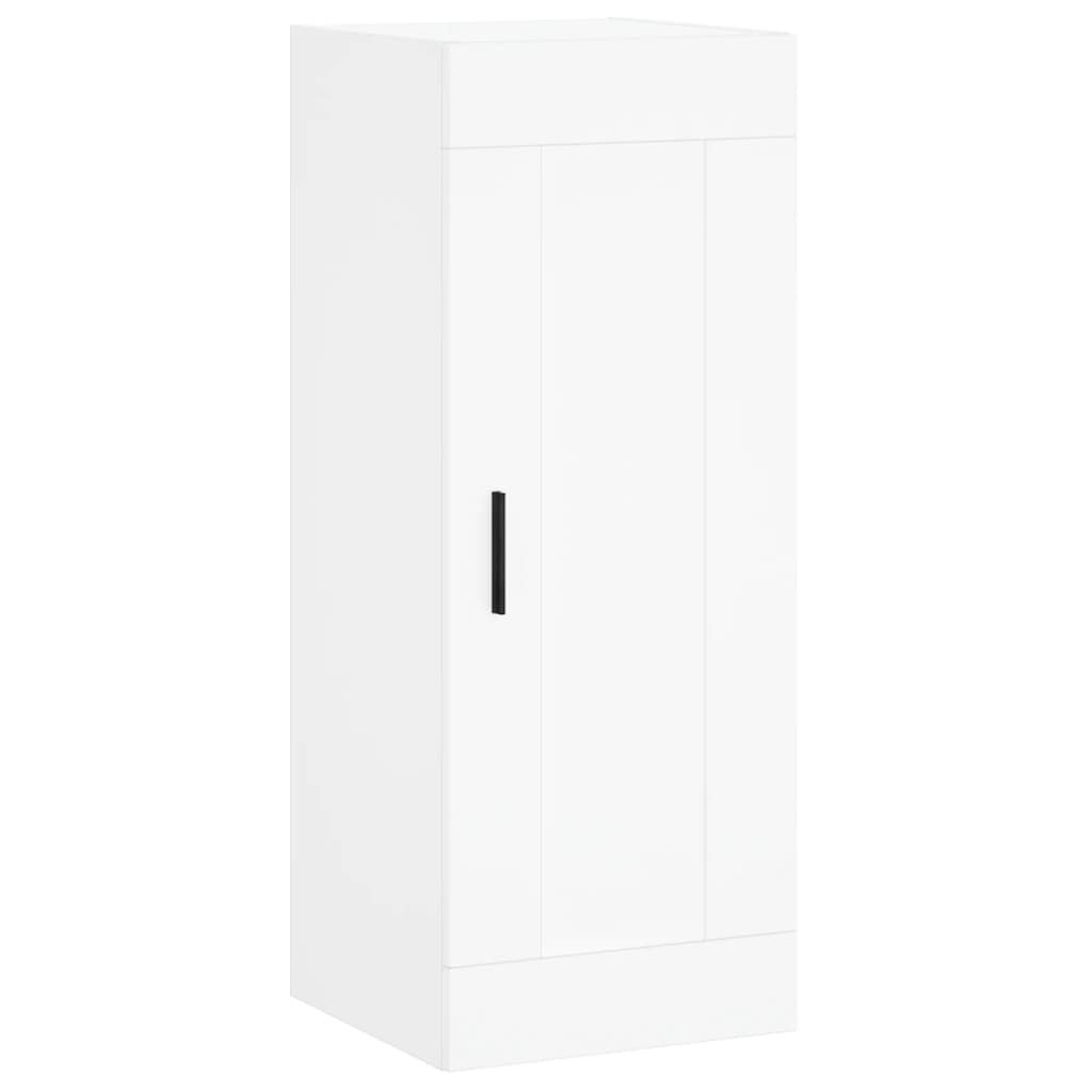 Buffet haut Blanc 34,5x34x180 cm Bois d'ingénierie - XIOS