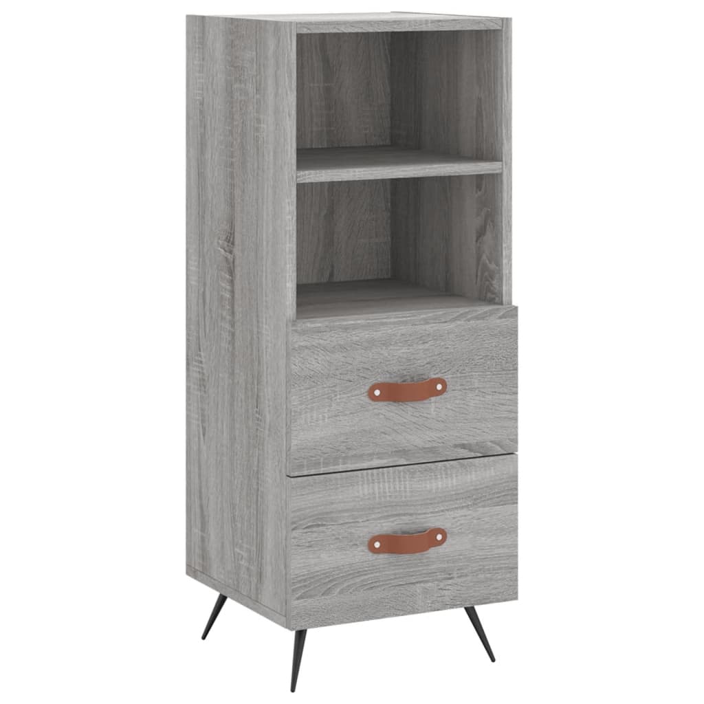Buffet haut Sonoma gris 34,5x34x180 cm Bois d'ingénierie - XIOS