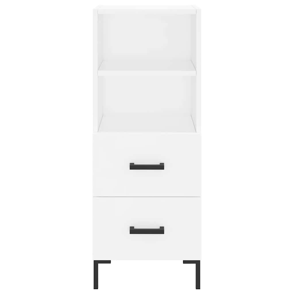 Buffet haut Blanc 34,5x34x180 cm Bois d'ingénierie - XIOS