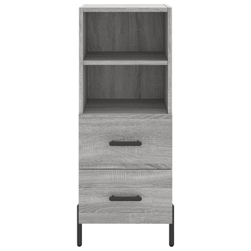 Buffet haut Sonoma gris 34,5x34x180 cm Bois d'ingénierie - XIOS