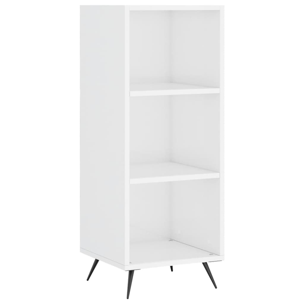 Buffet haut Blanc brillant 34,5x34x180 cm Bois d'ingénierie - XIOS