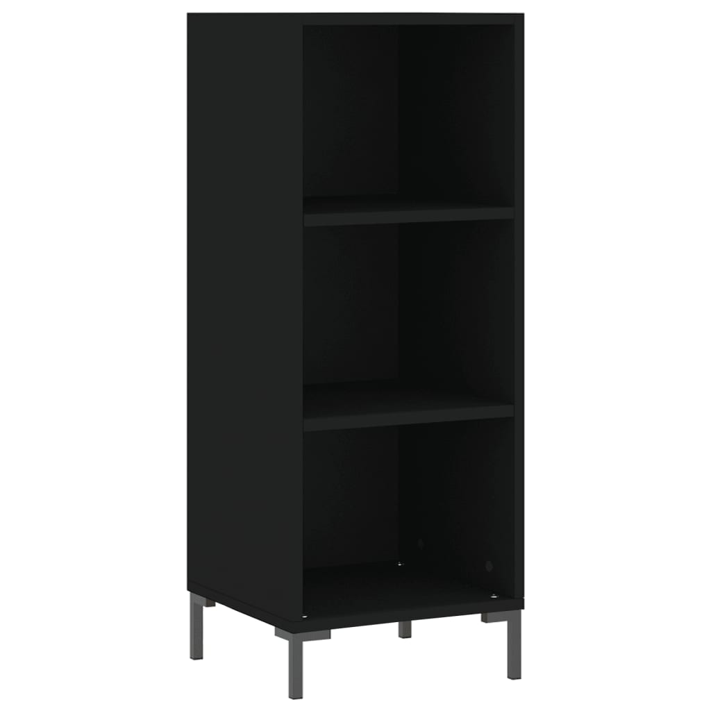 Buffet haut Noir 34,5x34x180 cm Bois d'ingénierie - XIOS