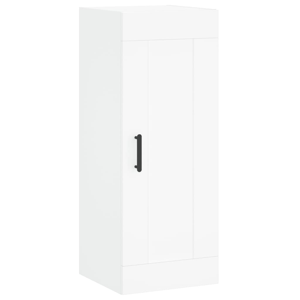 Buffet haut Blanc 34,5x34x180 cm Bois d'ingénierie - XIOS