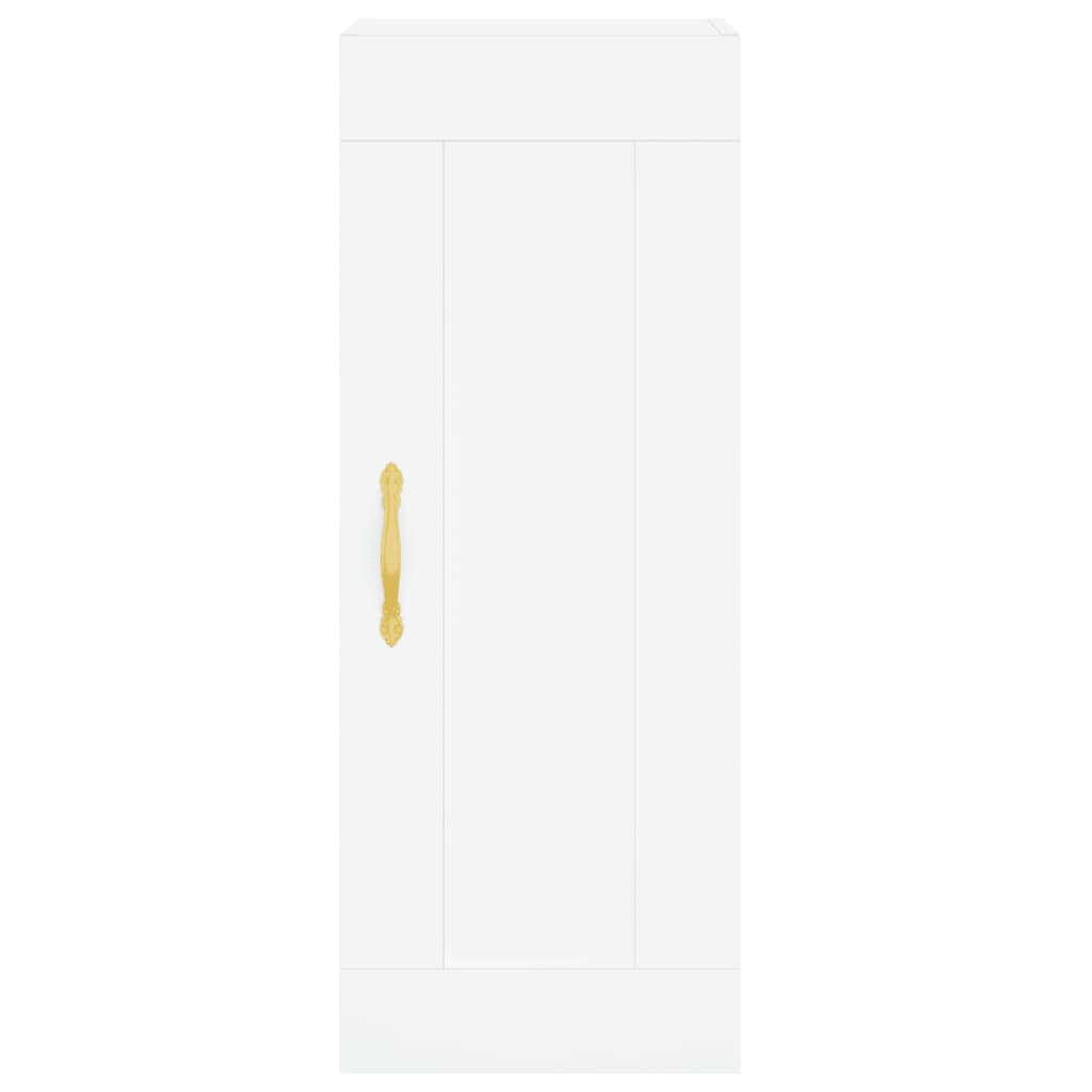 Buffet haut Blanc 34,5x34x180 cm Bois d'ingénierie - XIOS