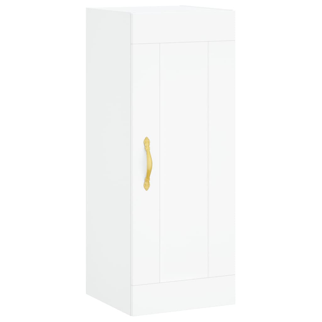 Buffet haut Blanc 34,5x34x180 cm Bois d'ingénierie - XIOS