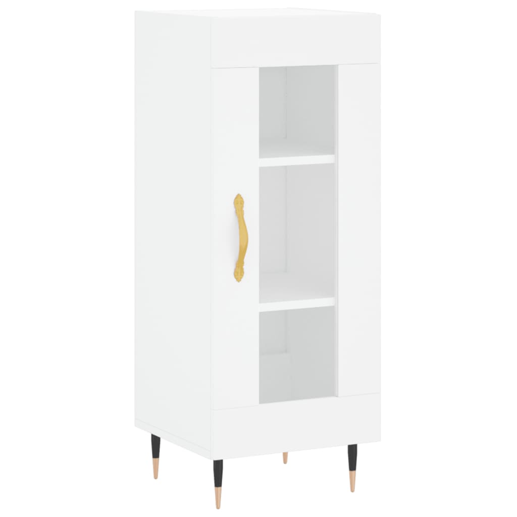 Buffet haut Blanc 34,5x34x180 cm Bois d'ingénierie - XIOS