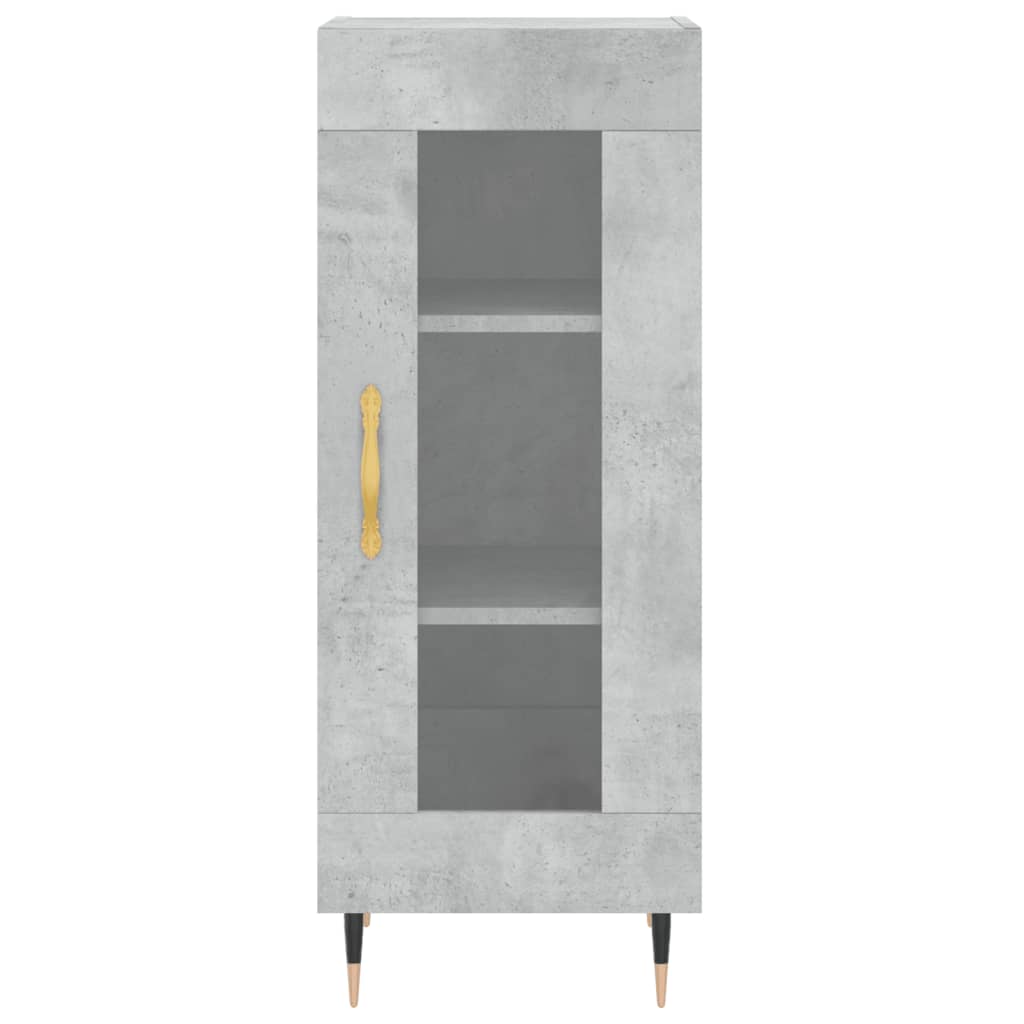 Buffet haut Gris béton 34,5x34x180 cm Bois d'ingénierie - XIOS
