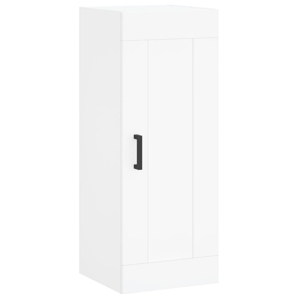 Buffet haut Blanc 34,5x34x180 cm Bois d'ingénierie - XIOS