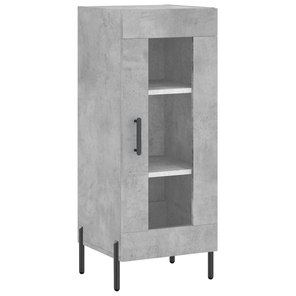 Buffet haut Gris béton 34,5x34x180 cm Bois d'ingénierie - XIOS