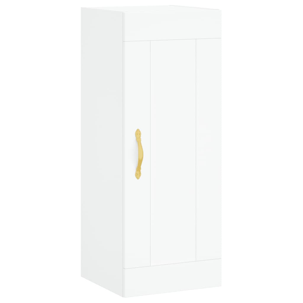 Buffet haut Blanc 34,5x34x180 cm Bois d'ingénierie - XIOS