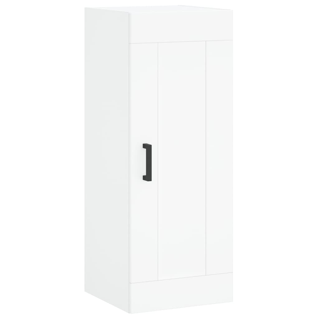 Buffet haut Blanc 34,5x34x180 cm Bois d'ingénierie - XIOS