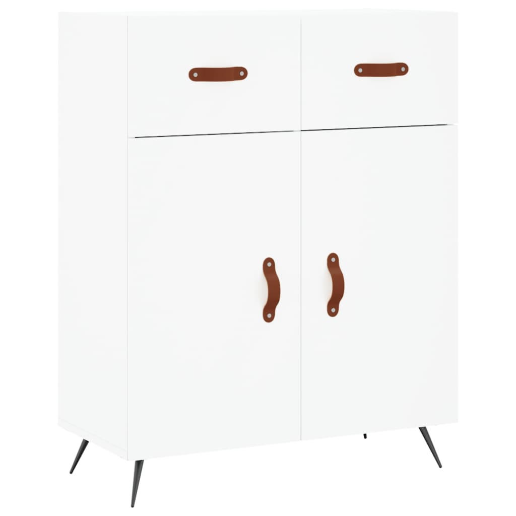 Buffet haut Blanc 69,5x34x180 cm Bois d'ingénierie - XIOS