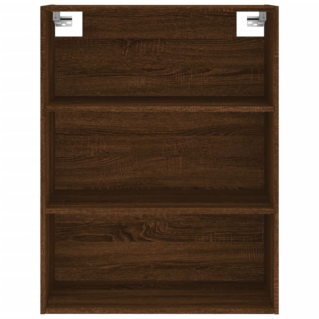 Buffet haut Chêne marron 69,5x34x180 cm Bois d'ingénierie Buffets & bahuts vidaXL