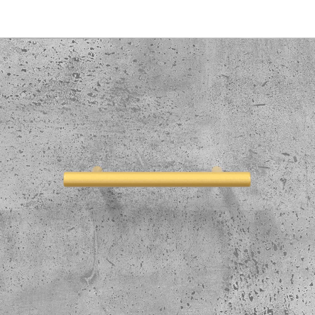 Buffet haut Gris béton 69,5x34x180 cm Bois d'ingénierie - XIOS