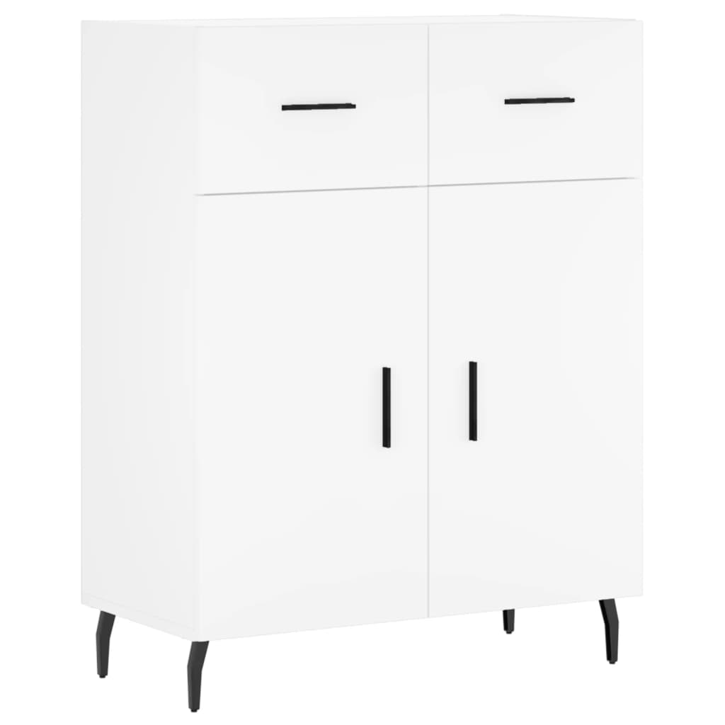 Buffet haut Blanc 69,5x34x180 cm Bois d'ingénierie - XIOS