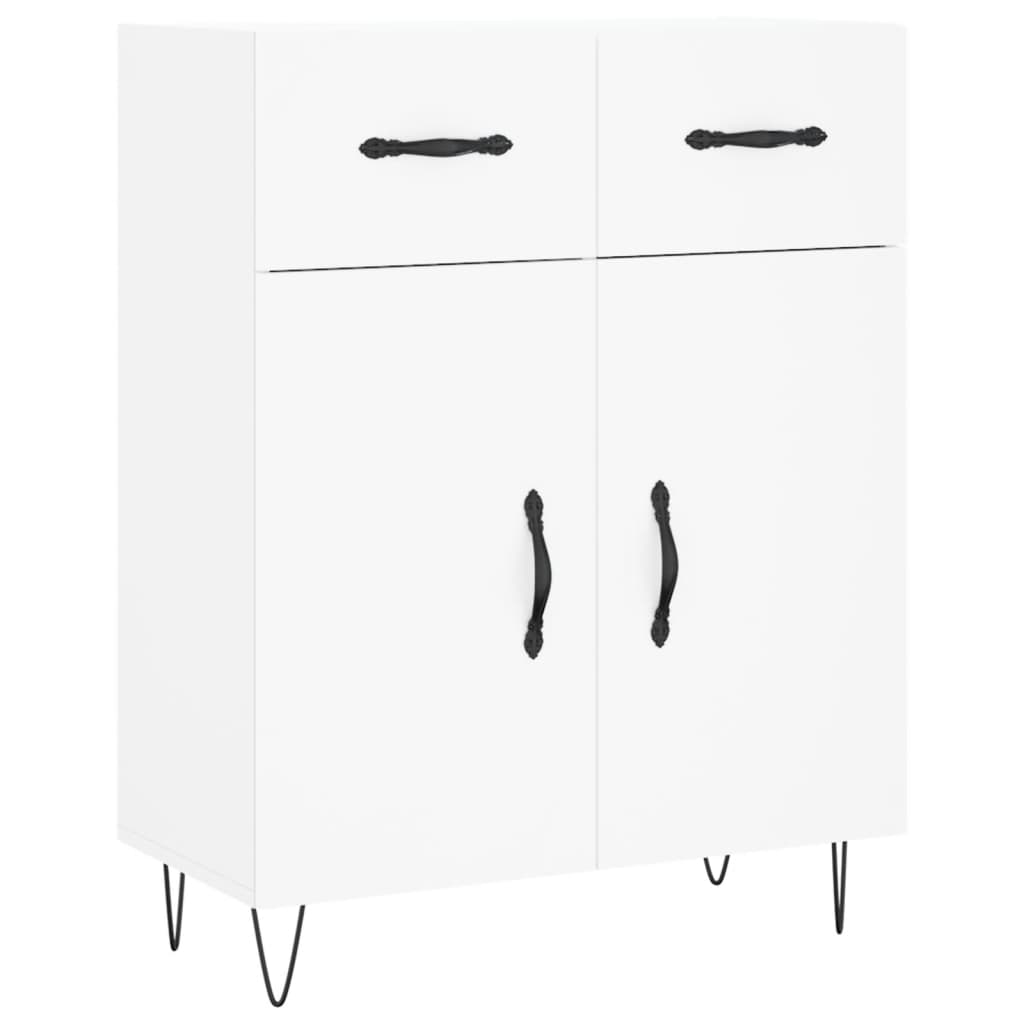 Buffet haut Blanc 69,5x34x180 cm Bois d'ingénierie - XIOS