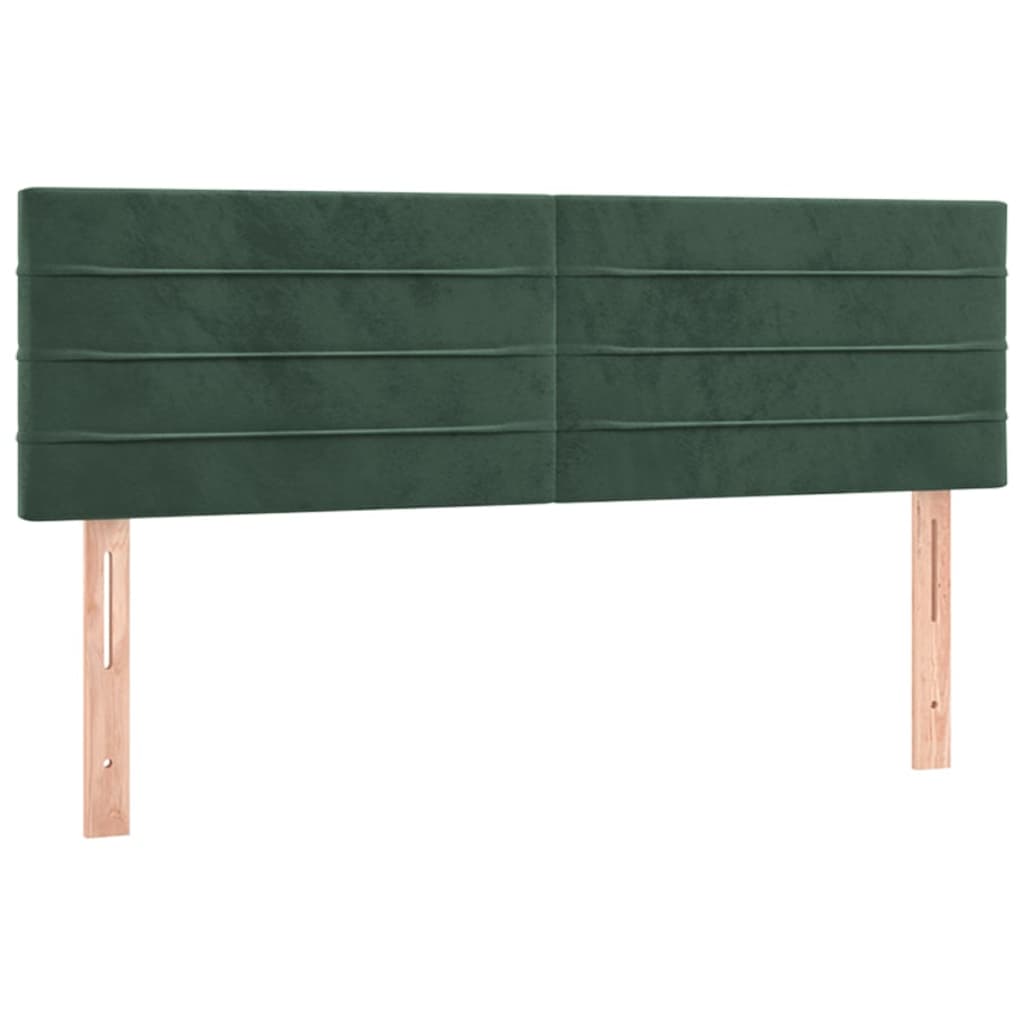 Sommier à lattes de lit et matelas Vert foncé 140x200cm Velours - XIOS