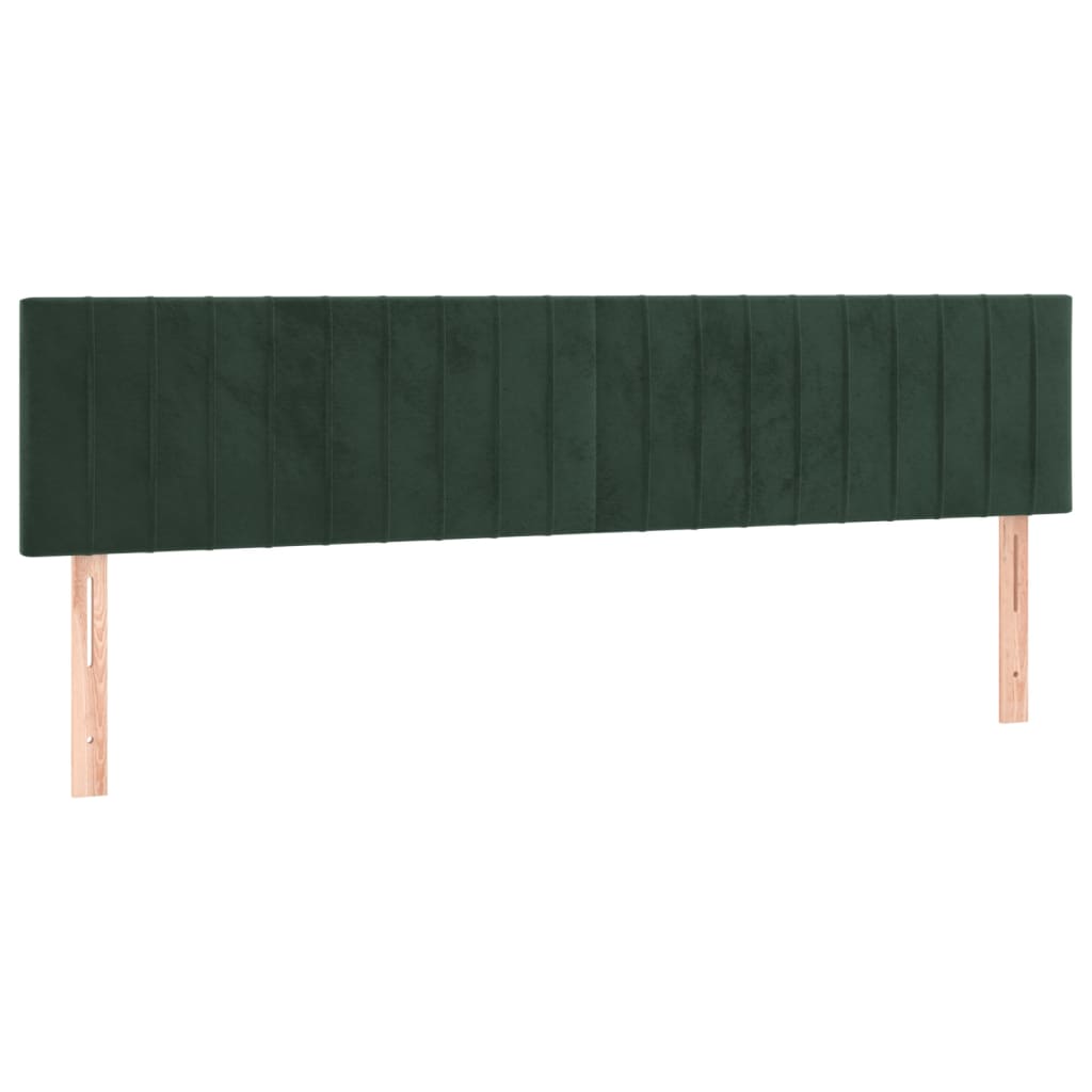 Sommier à lattes de lit et matelas Vert foncé 200x200cm Velours - XIOS