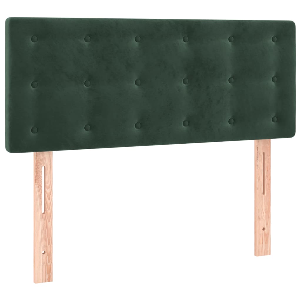 Sommier à lattes de lit et matelas Vert foncé 80x200 cm Velours - XIOS