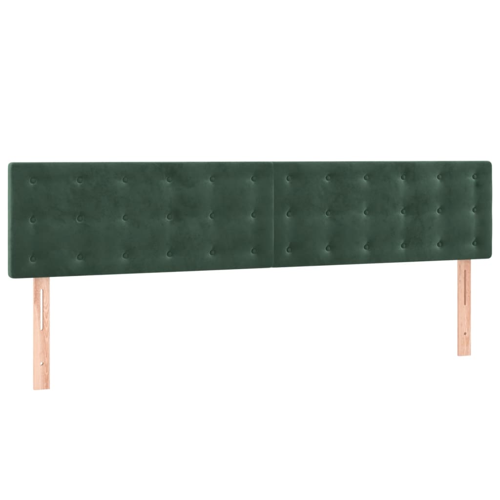 Sommier à lattes de lit et matelas Vert foncé 160x200cm Velours - XIOS
